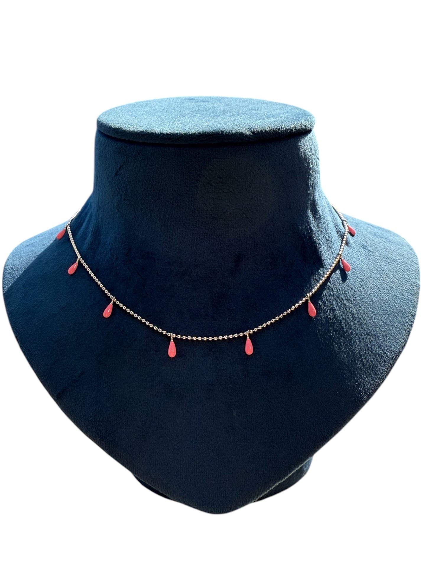 92.5 Silver Tiny Twinkle Droplet Chain