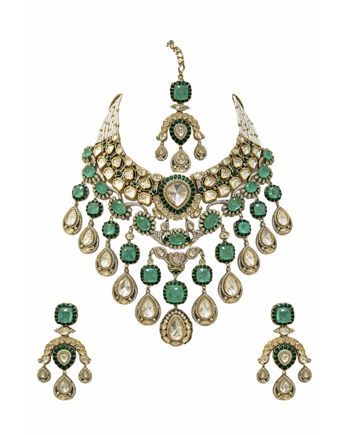 Emerald Victorian Bridal Set