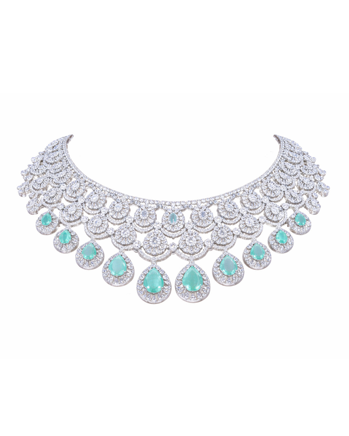 Aqua Elegance American Diamond Set