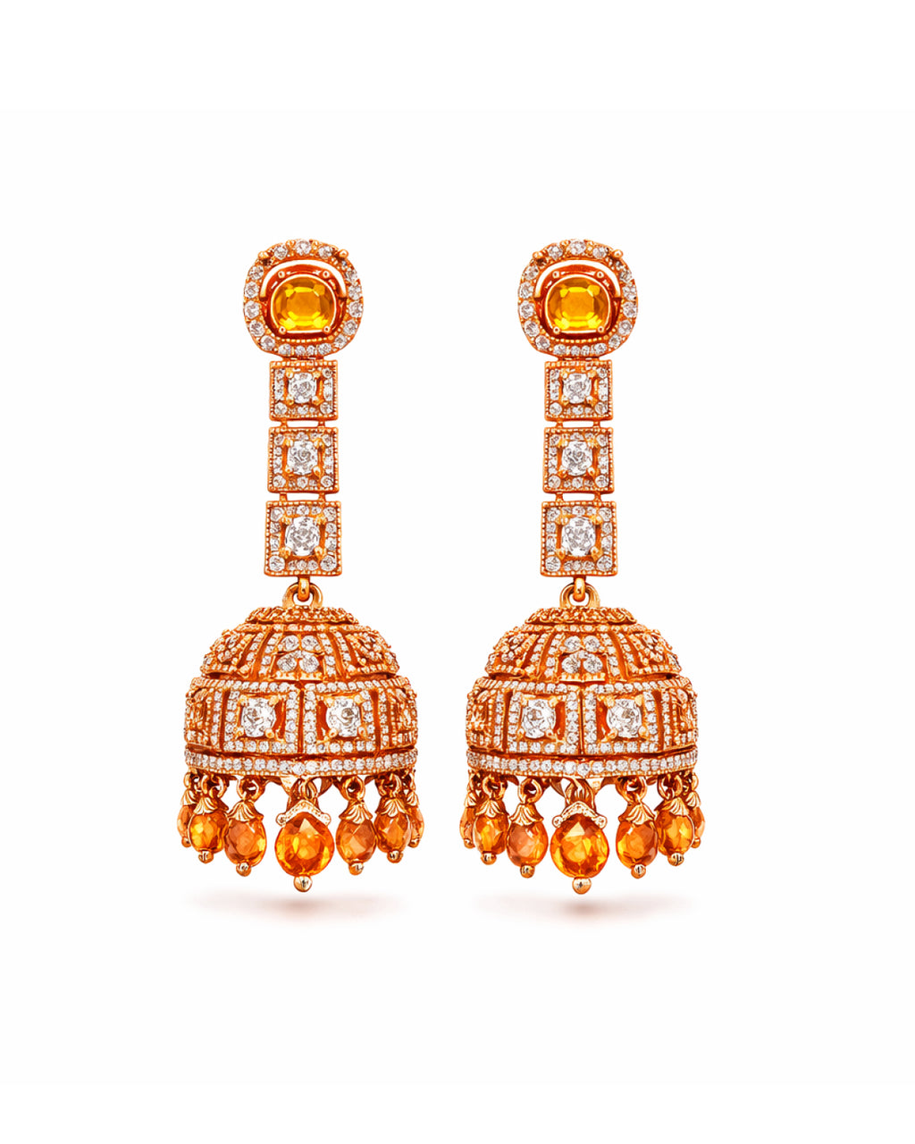 Regal Radiance Rose Gold AD Set
