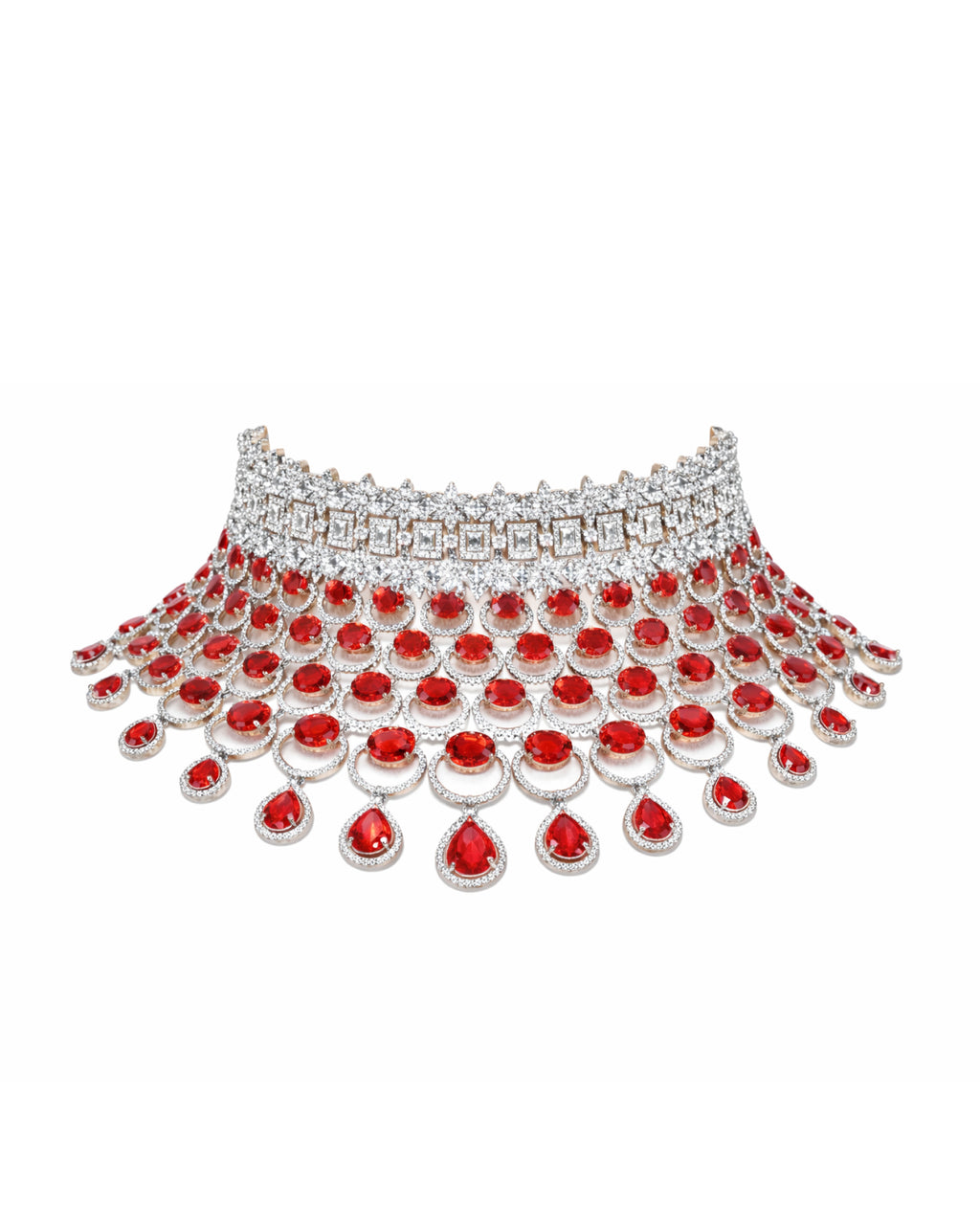 Scarlet Majesty Diamond Drape Set
