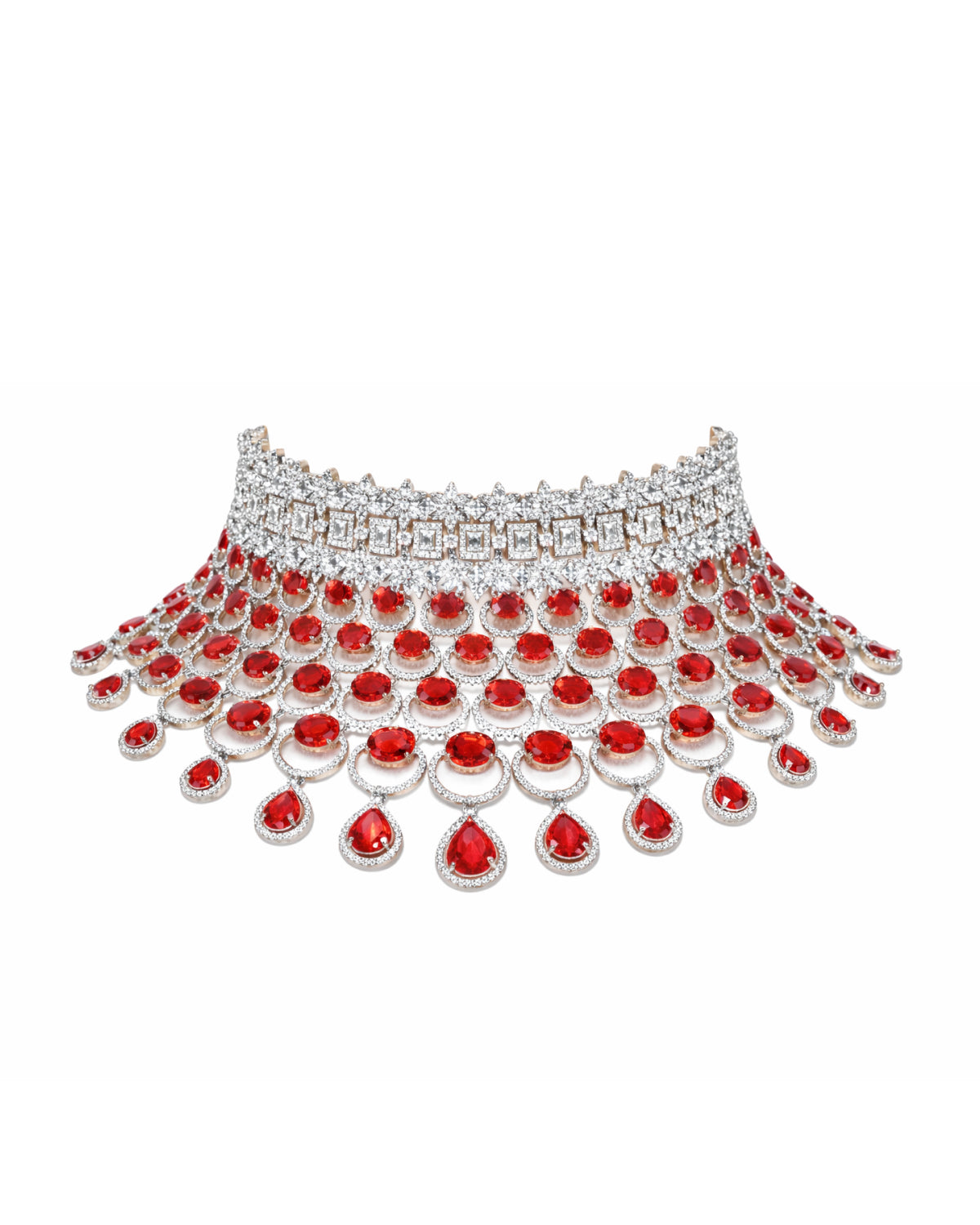 Scarlet Majesty Diamond Drape Set
