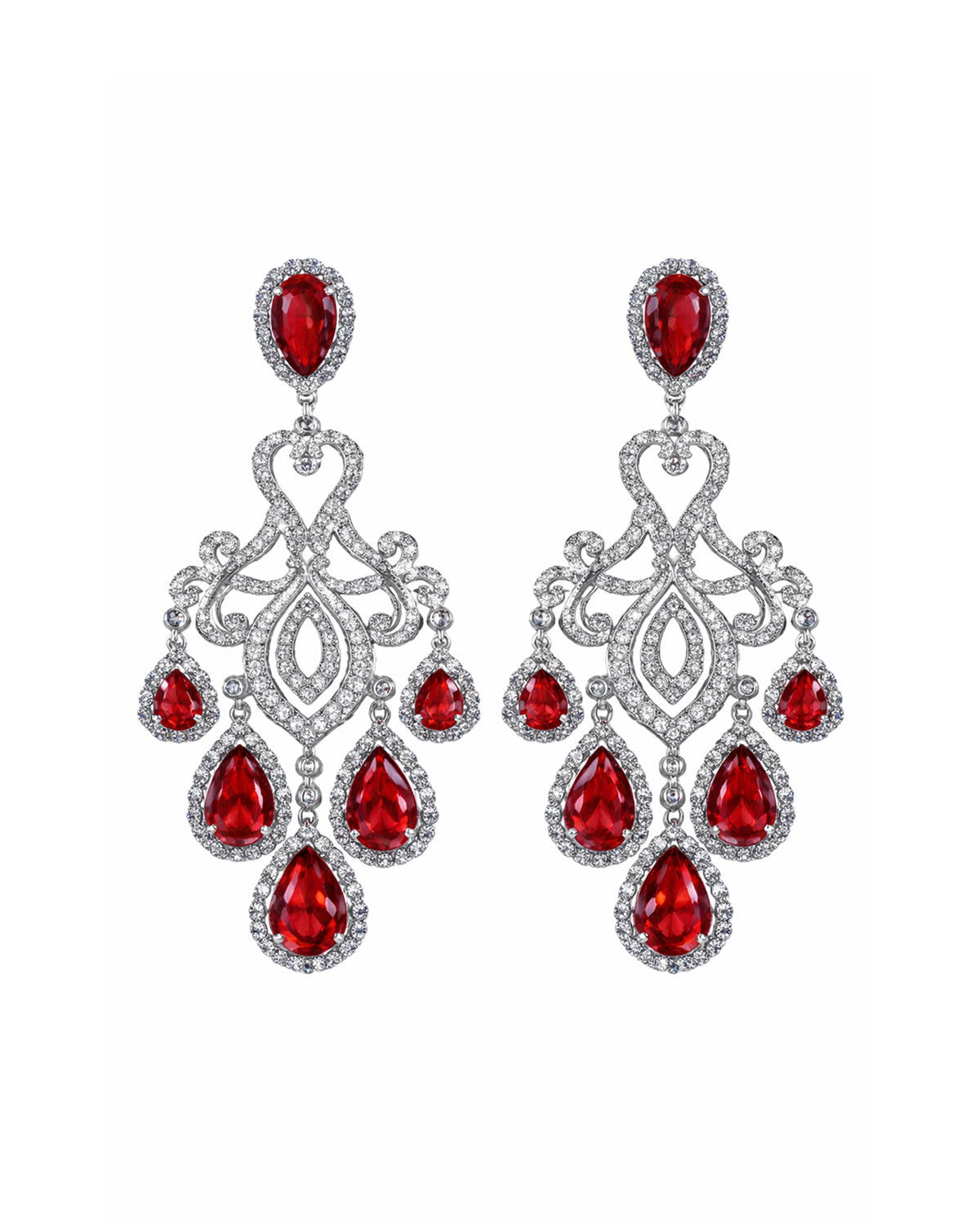 Scarlet Majesty Diamond Drape Set