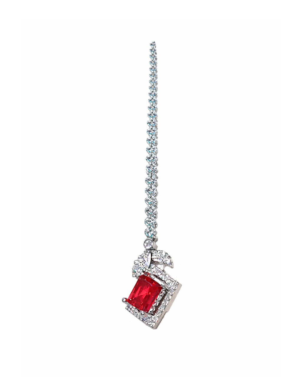 Ruby Royale American Diamond Bridal Set