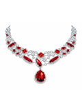Ruby Royale American Diamond Bridal Set