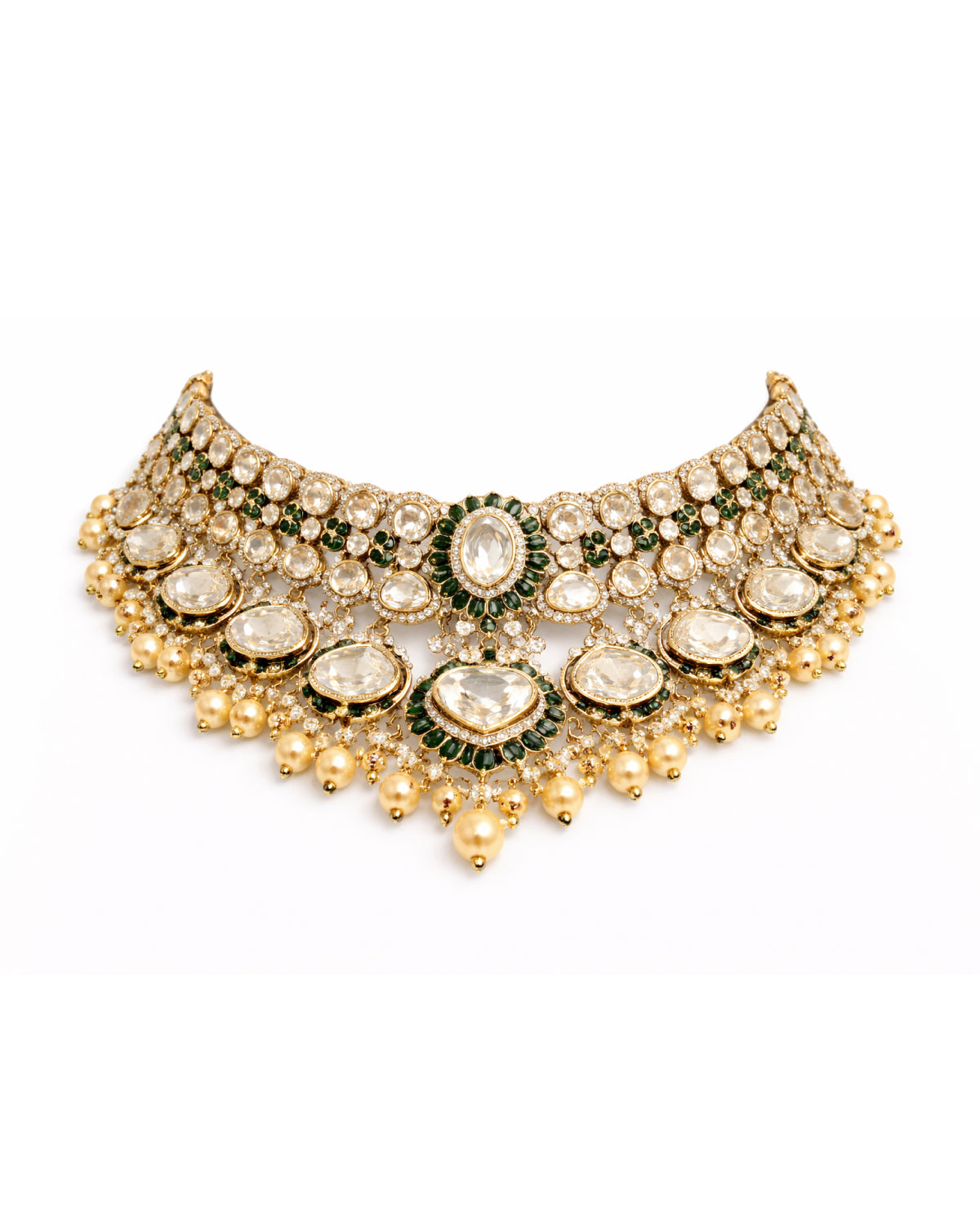 Emerald Heirloom Victorian Bridal Set