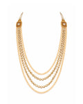Pearl Cascade Kundan Necklace Set
