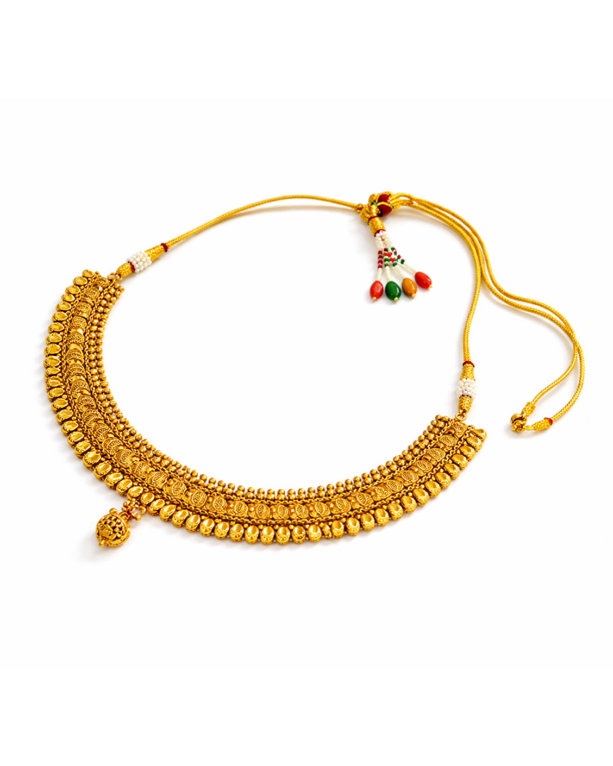 Classic Temple Jewellery Wedding Necklace with Earrings