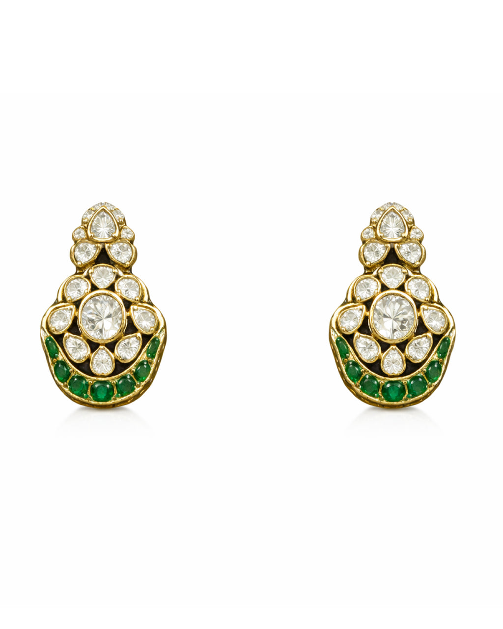 Emerald Pendant Necklace Classic Heritage with Earrings