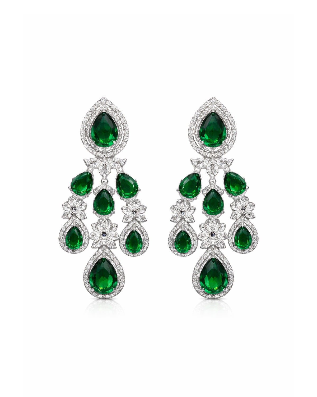 Emerald Royale American Diamond Set