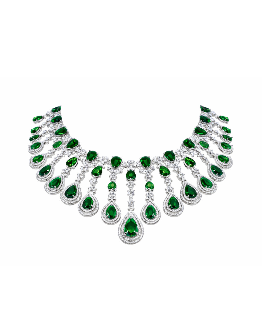 Emerald Royale American Diamond Set