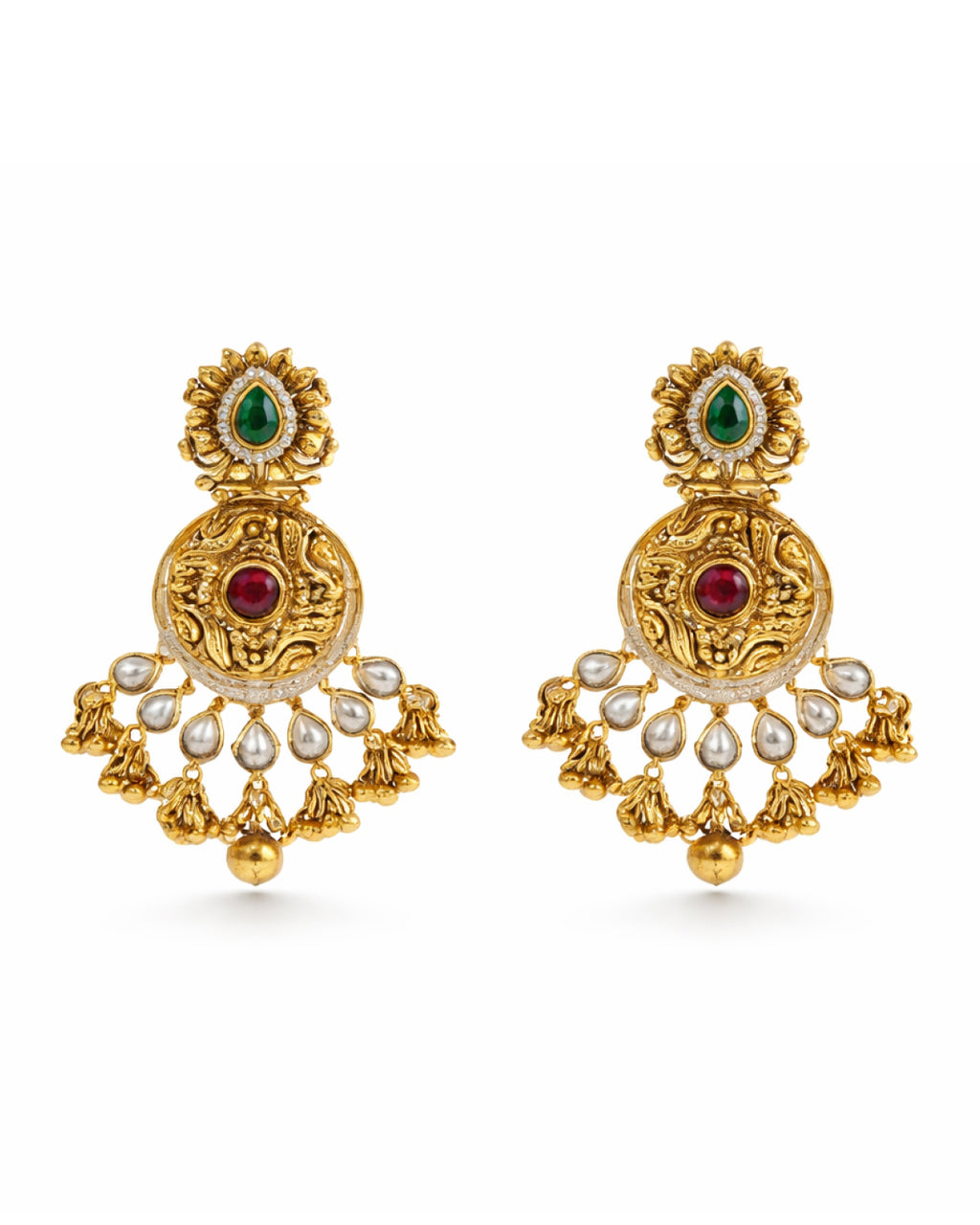 Antique Temple South Gold Bridal Set