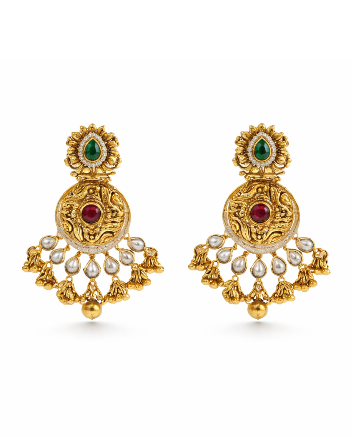 Antique Temple South Gold Bridal Set