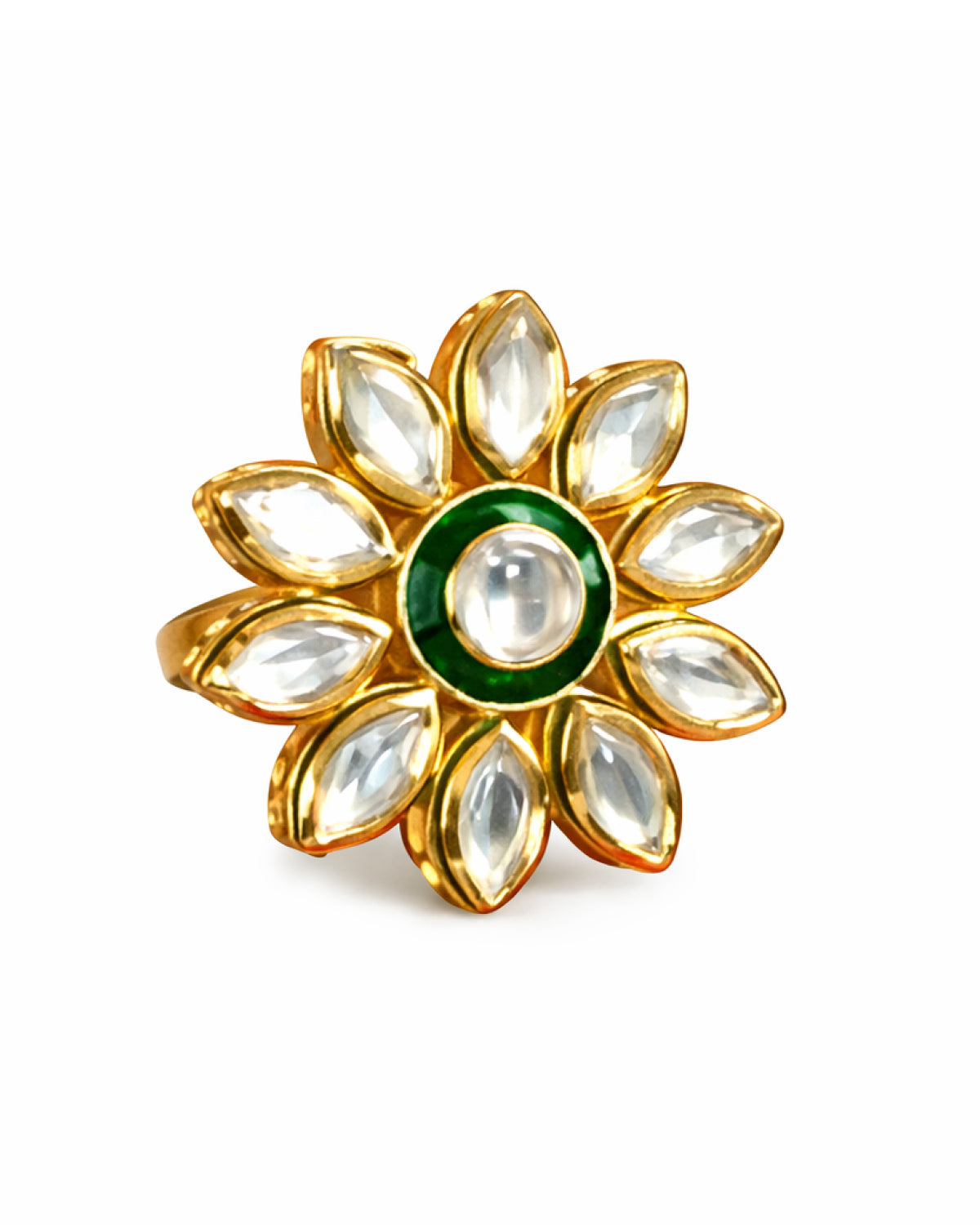 Classic Petal Design Cocktail Ring