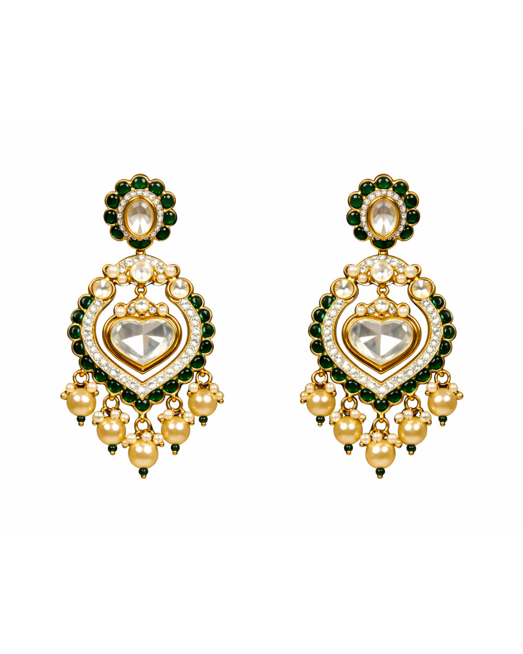 Emerald Heirloom Victorian Bridal Set