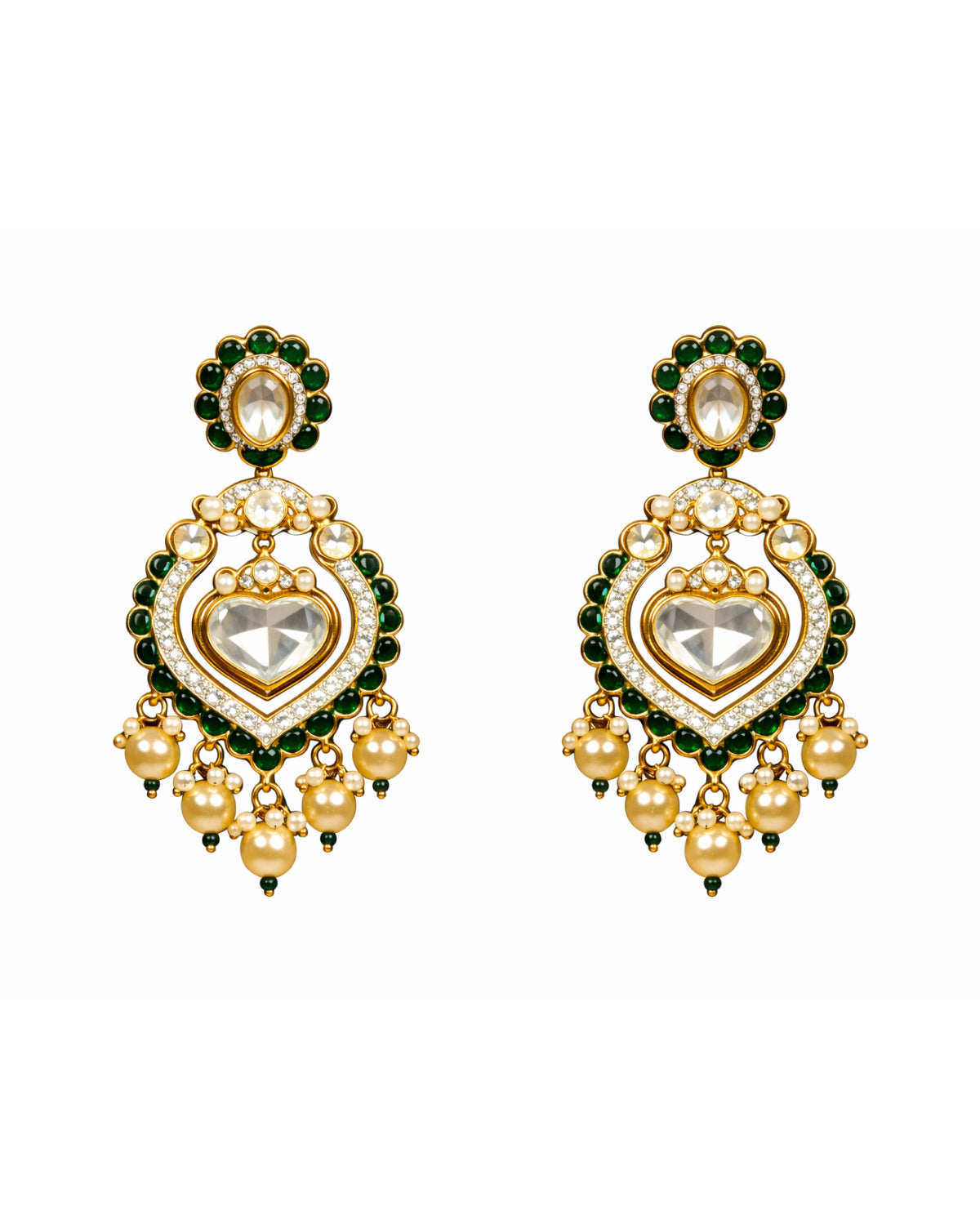 Emerald Heirloom Victorian Bridal Set