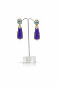 Victorian Crystal Top Tassel Drop Earrings