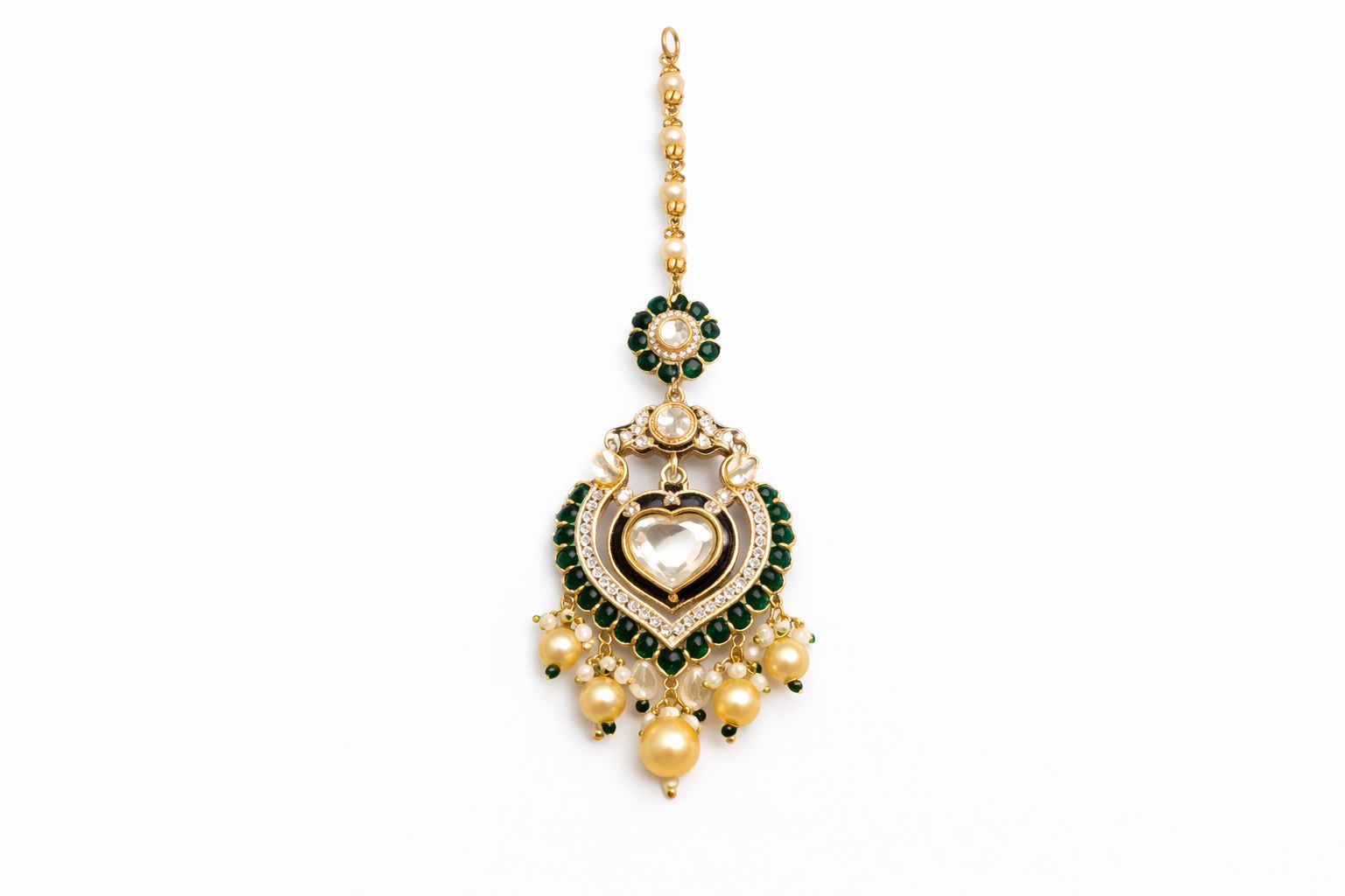 Emerald Heirloom Victorian Bridal Set