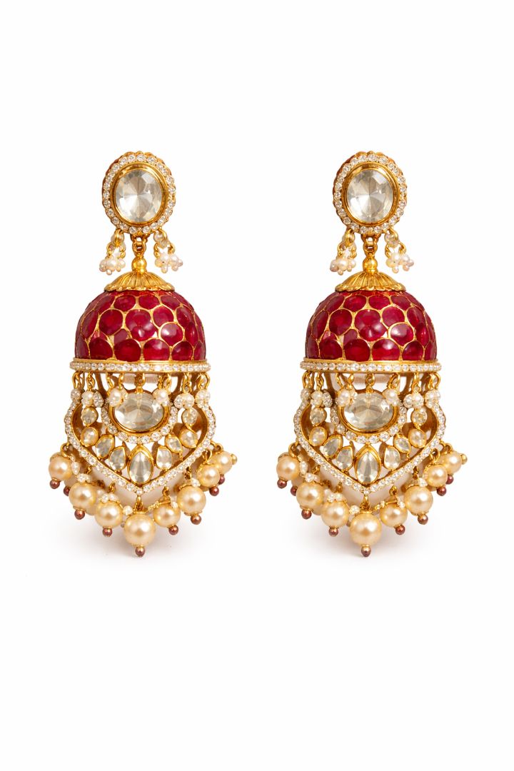 Royal Ruby Victorian Bridal Set