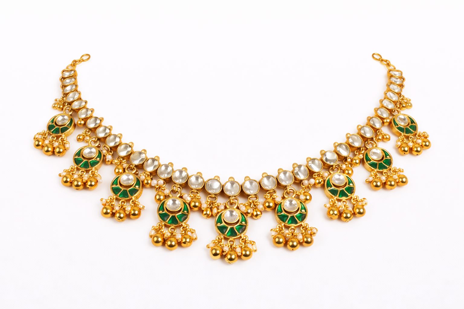 Heritage Temple Motif Designer Neckpiece with Earrings