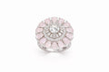 Silver Finish AD Cocktail Ring