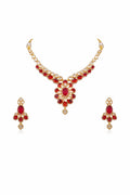 Ruby Polki Statement Set
