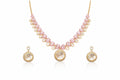 Blush Pink Polki Elegant Jewellery Set
