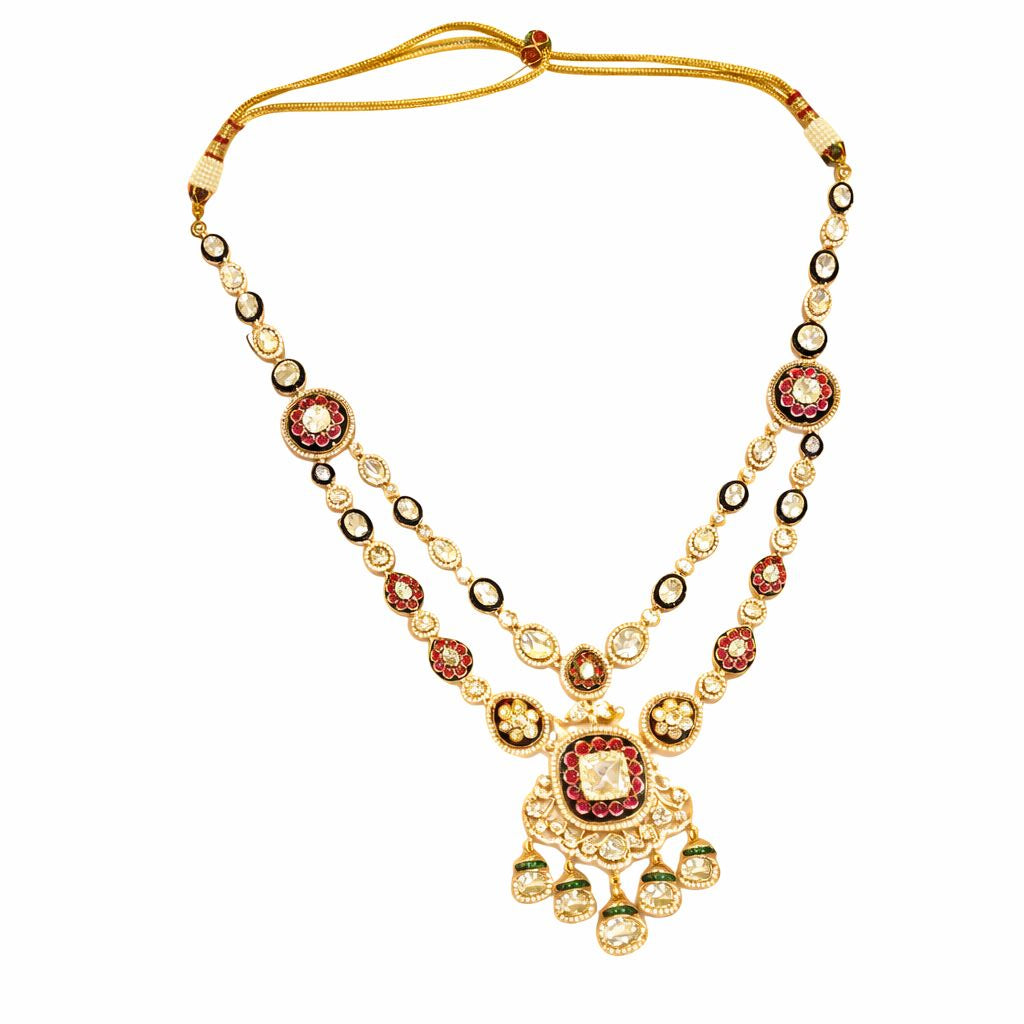 Elegant Kundan Meenakari Set