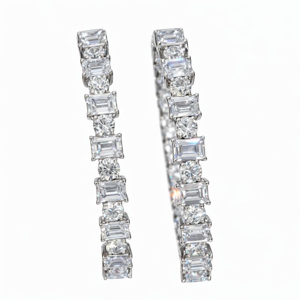 Radiant Square American Diamond Bangles