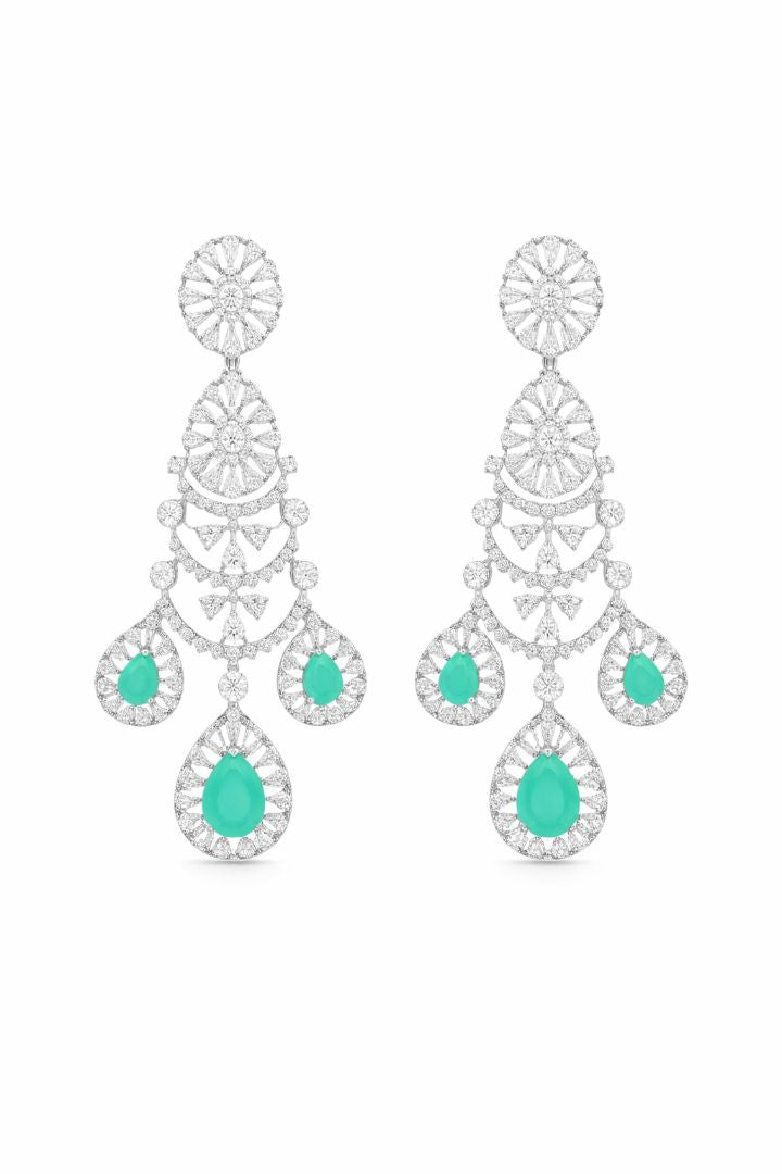 Aqua Elegance American Diamond Set