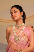 Classic Layered Jadau Bridal Choker with Earrings