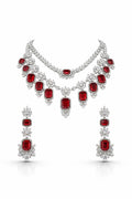 Regal Ruby American Diamond Set