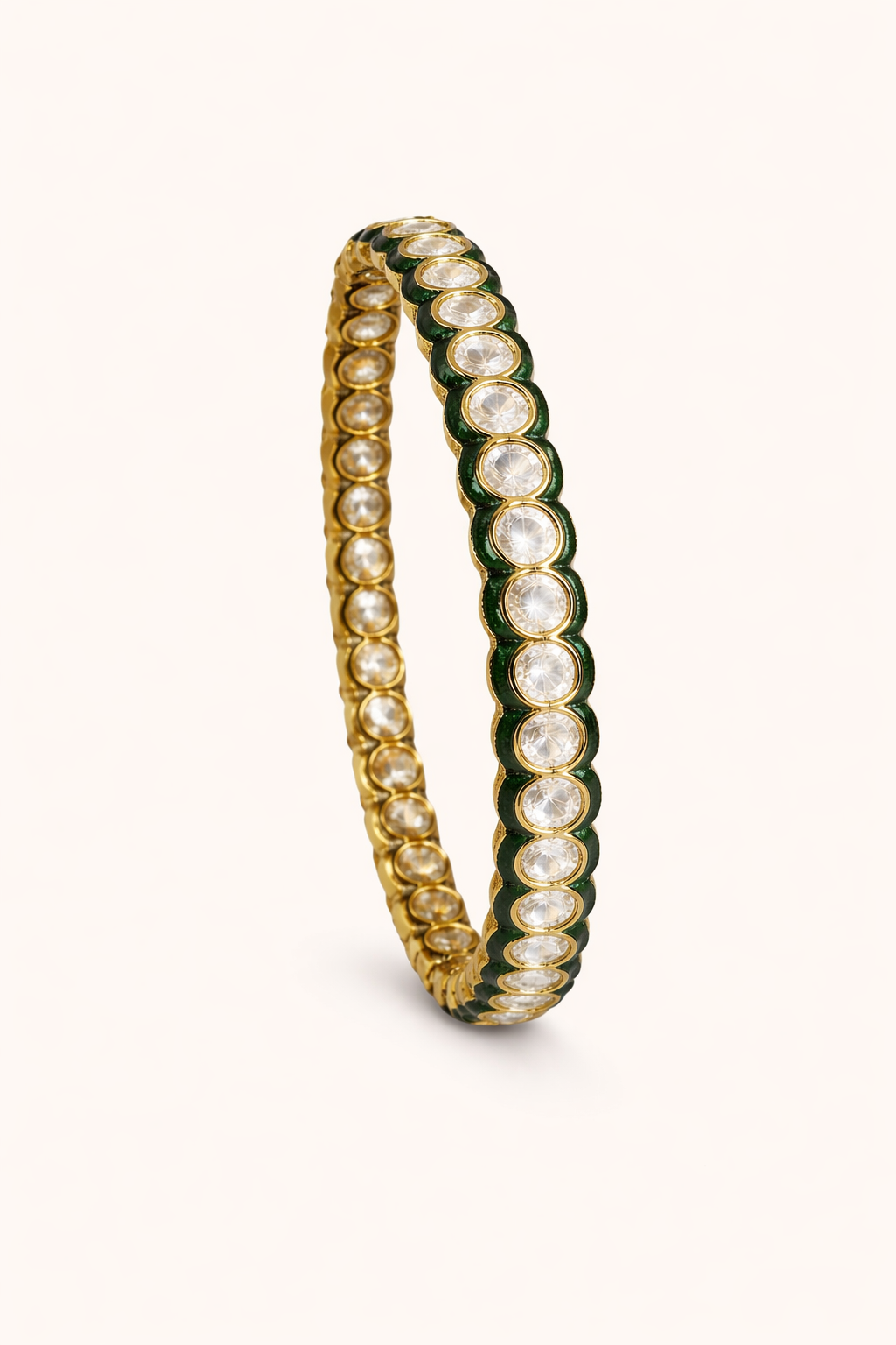 Emerald Line Classic Kundan Bangles