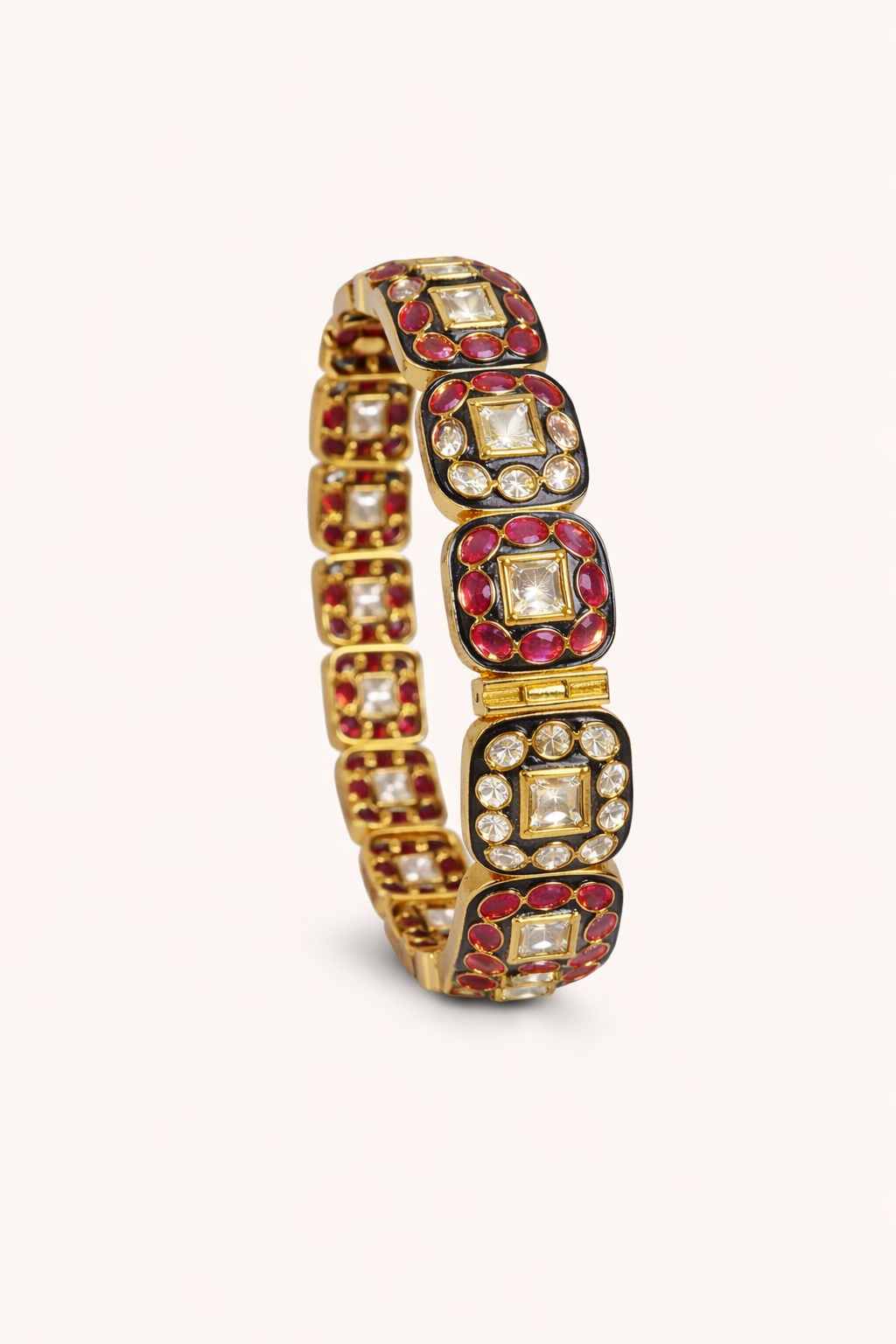 Heritage Square Kundan Statement Bangles
