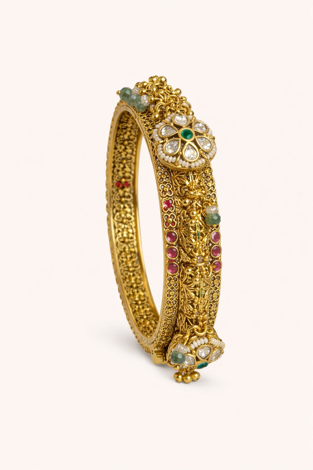 Temple Heritage South Gold Statement Bangles