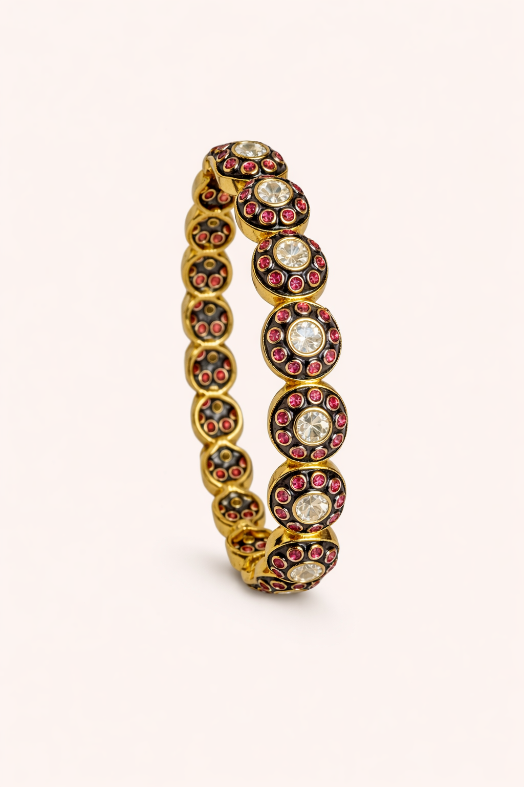 Floral Royale Kundan Statement Bangles